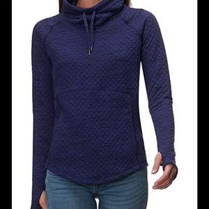 Marmot cowl neck quilted long sleeve pullover